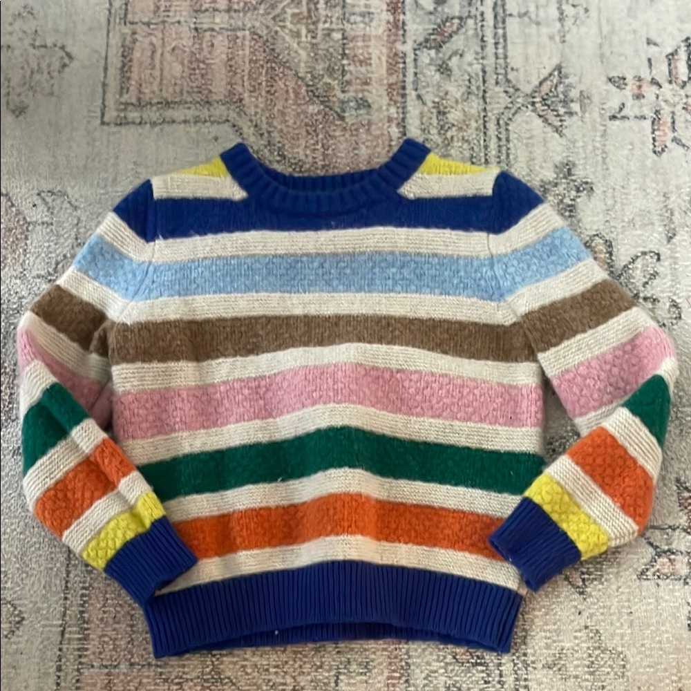 Mini Boden striped wool sweater size 3-4